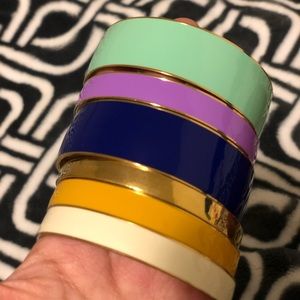 j Crew bangle bracelets assorted colors